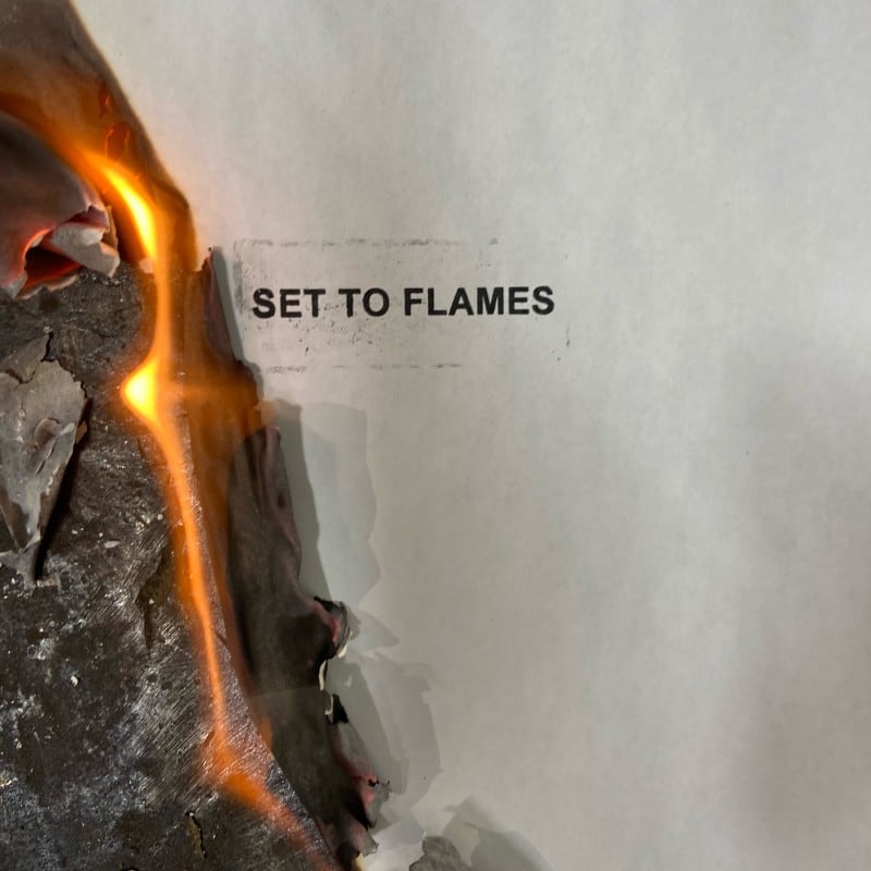 Set to Flames album cover