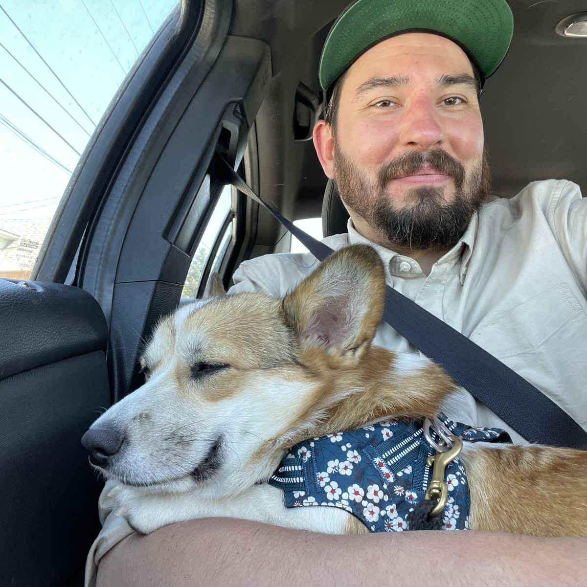 Brendan with dog