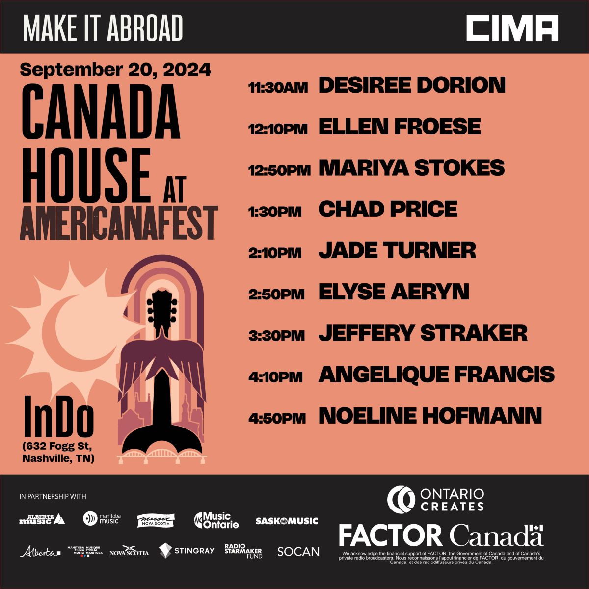 Canada House - AmericanaFest poster