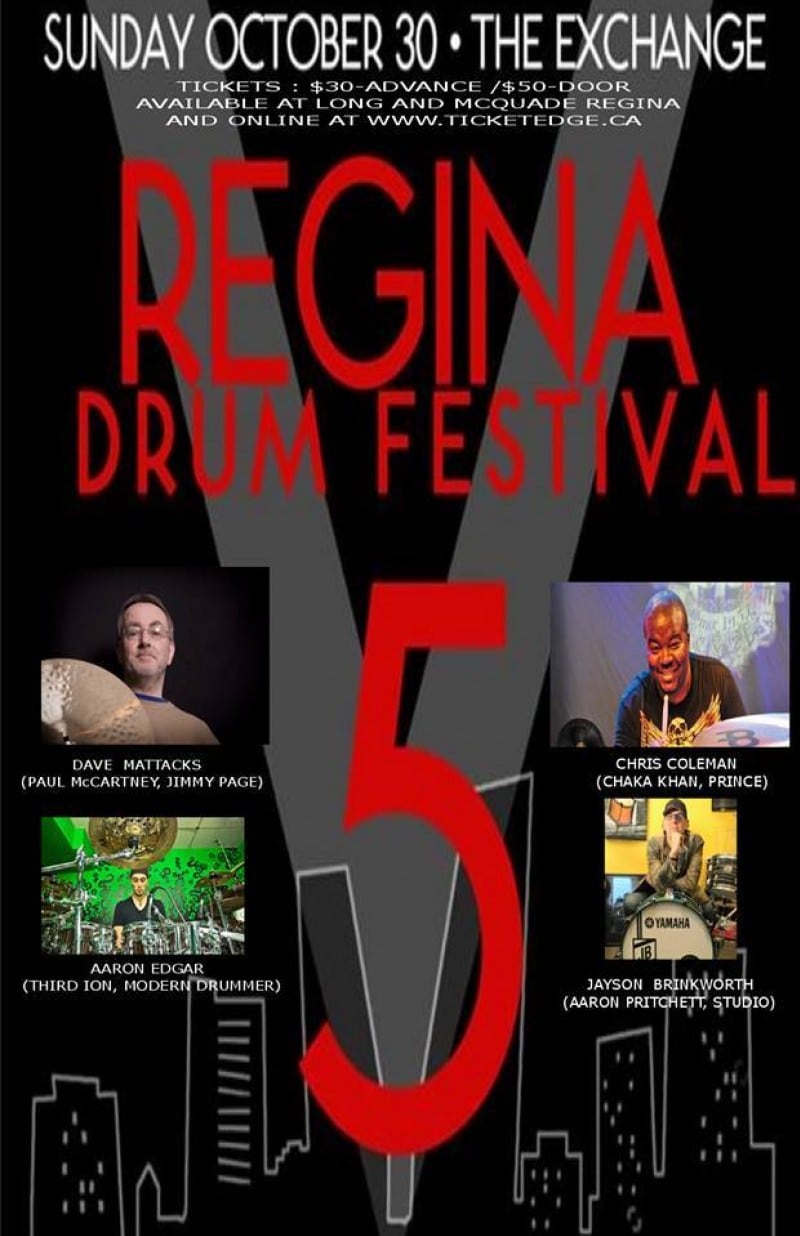 REGINA DRUM FESTIVAL 2016 – THE BEAT GOES ON