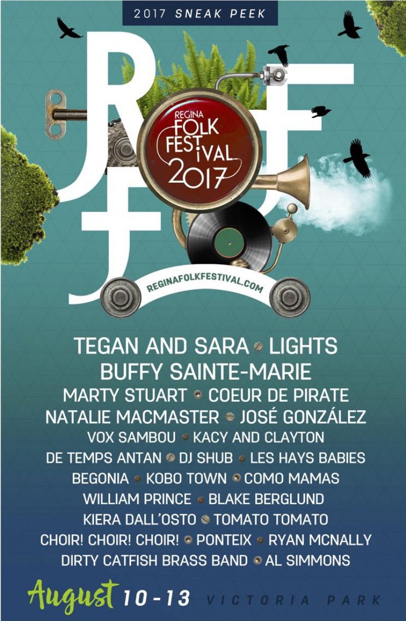 Regina Folk Festival 2017 Lineup Announced
