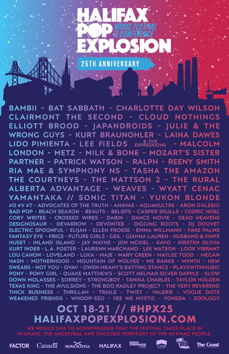 SaskMusic and Artists to participate in Halifax Pop Explosion