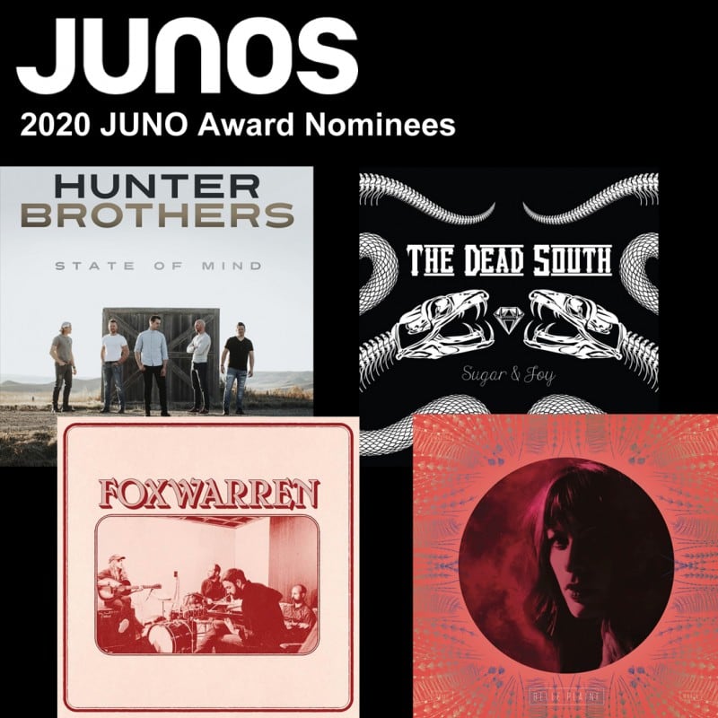 Saskatchewan's 2020 JUNO Nominees