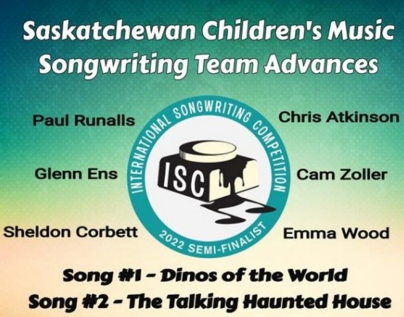 SASK CHILDREN’S MUSIC SONGWRITING TEAM INTERNATIONALLY RECOGNIZED