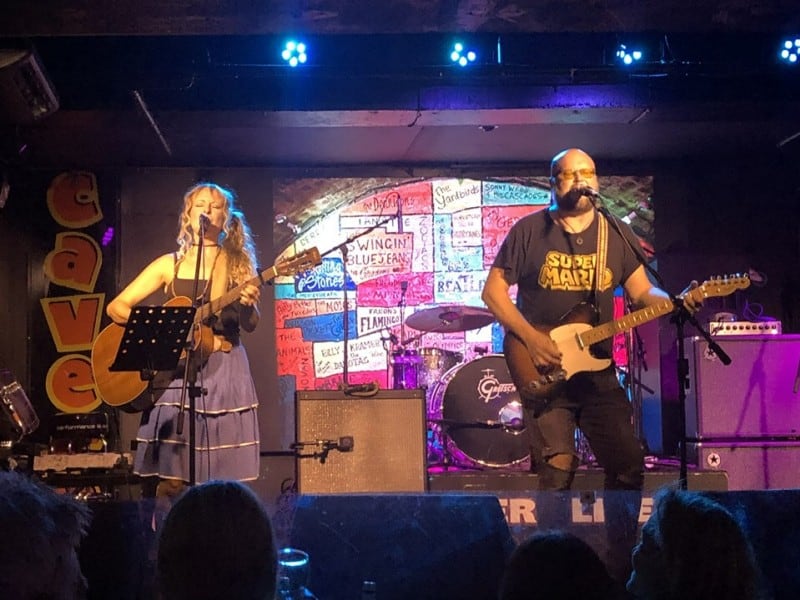 Musical Duo APRIL MOON Perform at the Legendary Cavern Club in Liverpool, UK. 
