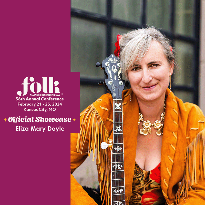 Eliza Mary Doyle and Jackie Kroczynski showcasing at Folk Alliance