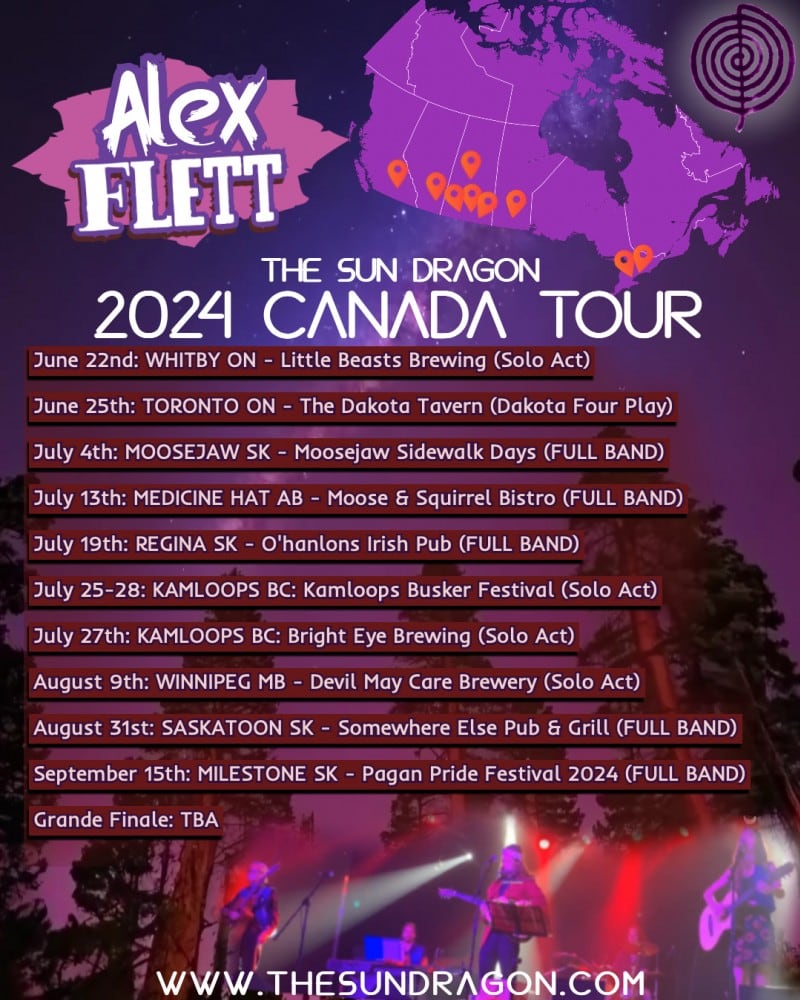  Regina Artist Alex Flett Announces Upcoming Canada Tour! 