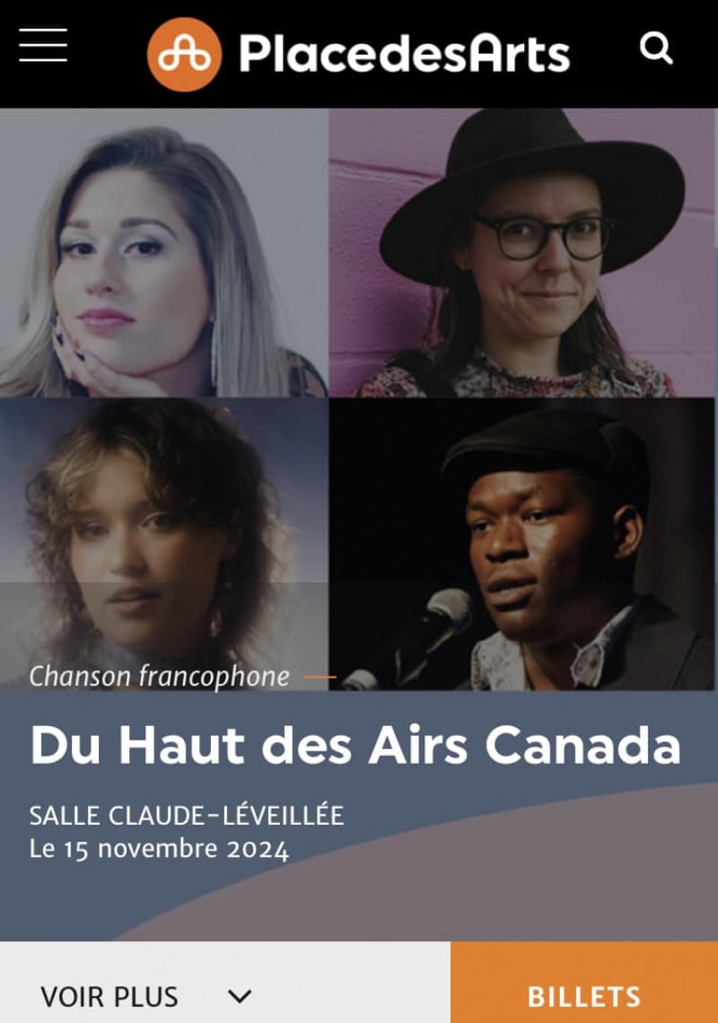 Isabelle Mercier at Du Haut des Airs - Place des Arts 