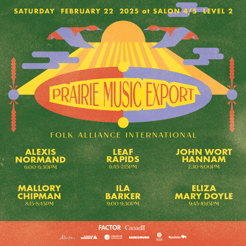 Saskatchewan Artists at Folk Alliance International 2025