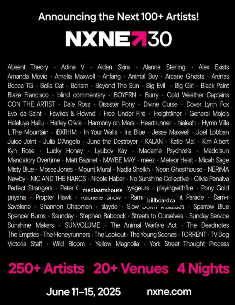 Saskatchewan artists to perform at NXNE 2025
