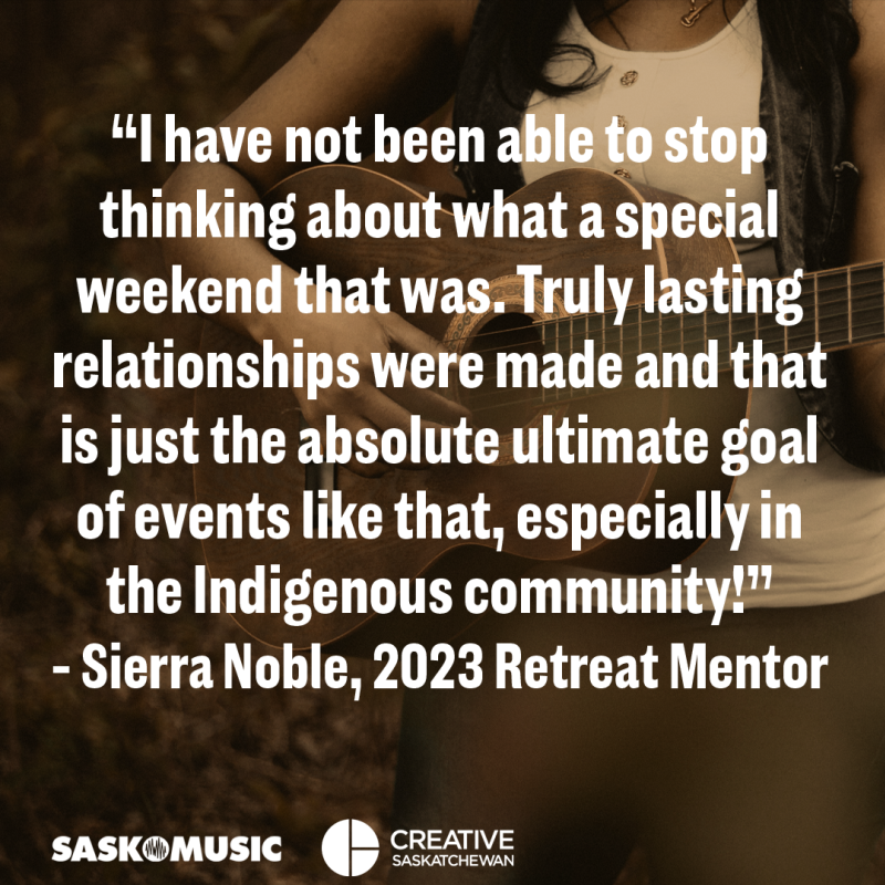 SaskMusic Announces Speakers for 2025 Indigenous Songwriters Retreat