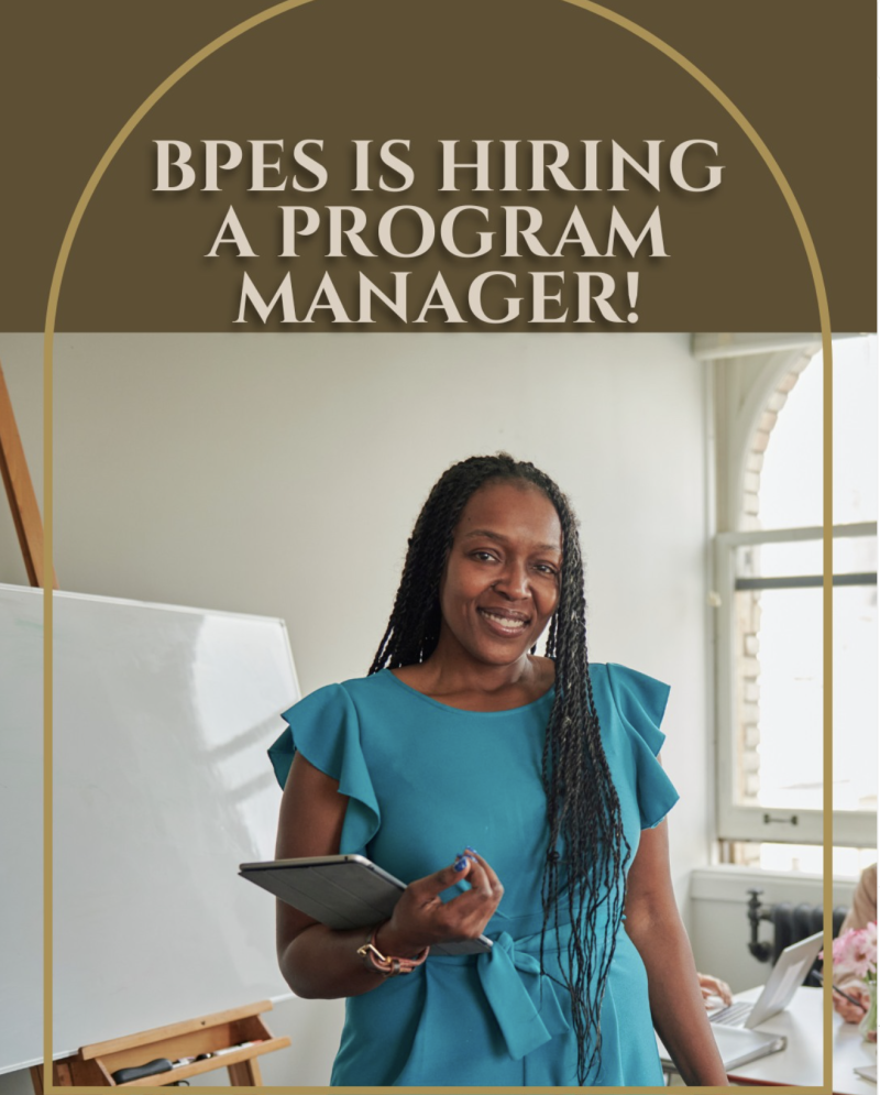 BPES – Black Professionals and Entrepreneurs of Saskatchewan is looking for a Program Manager (Full Time Contract)