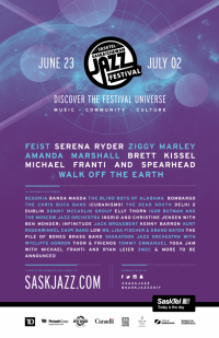SASKTEL SASKATCHEWAN JAZZ FESTIVAL ANNOUNCES 2017 TICKETED LINEUP!