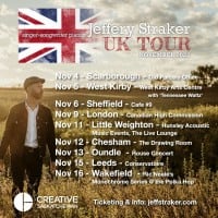 Jeffery Straker on U.K. Tour in November; New Album 