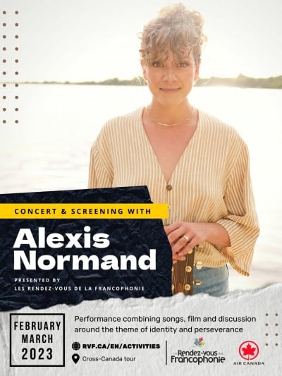 Saskatoon-based Alexis Normand named spokesperson for Les Rendez-vous de la Francophonie celebrating their 25th anniversary