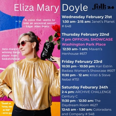 Eliza Mary Doyle and Jackie Kroczynski showcasing at Folk Alliance