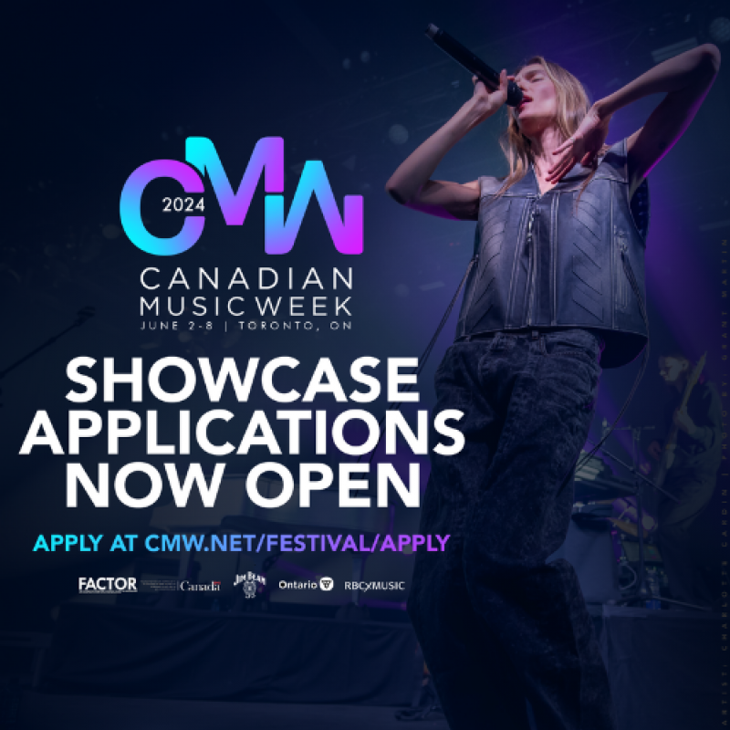 Showcase Opportunity: Canadian Music Week Showcase 2024