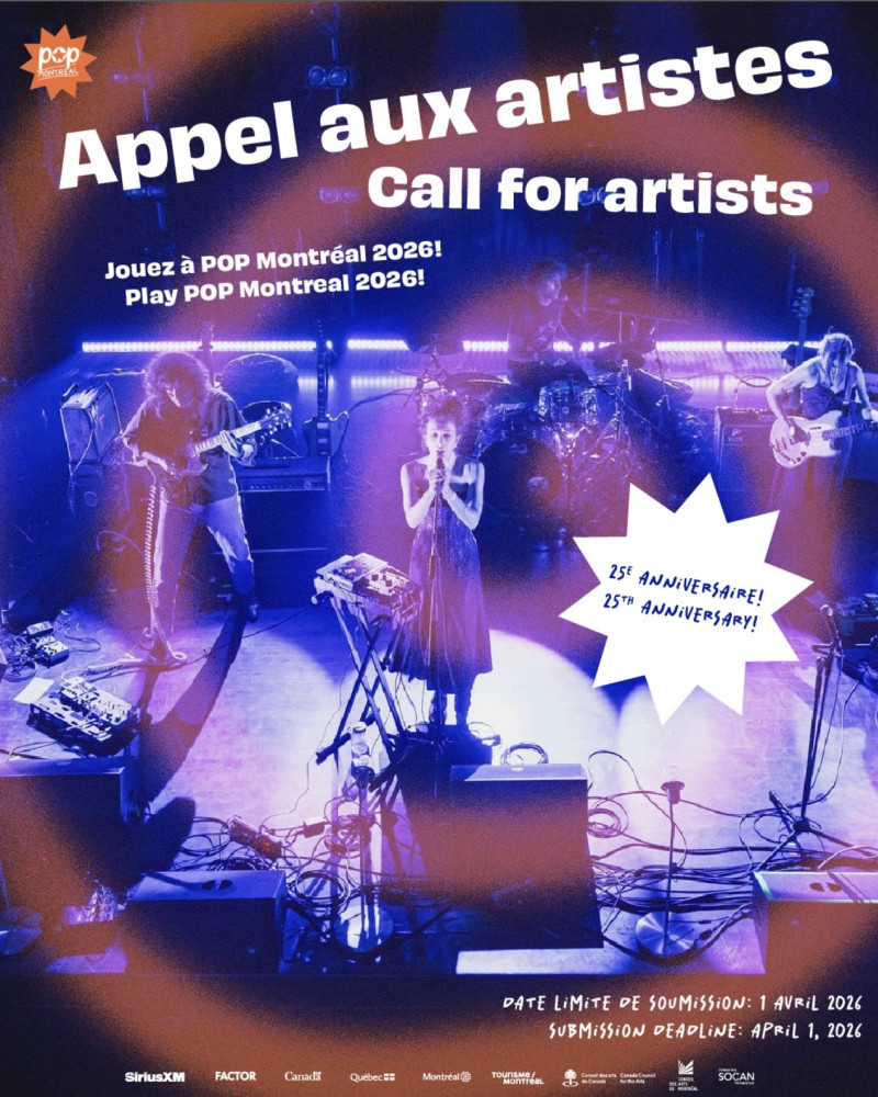 Festival Opportunity - POP Montréal International Music Festival 2026