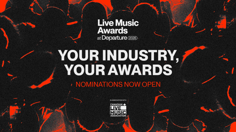 Awards Opportunity: CANADIAN LIVE MUSIC INDUSTRY AWARDS 2026