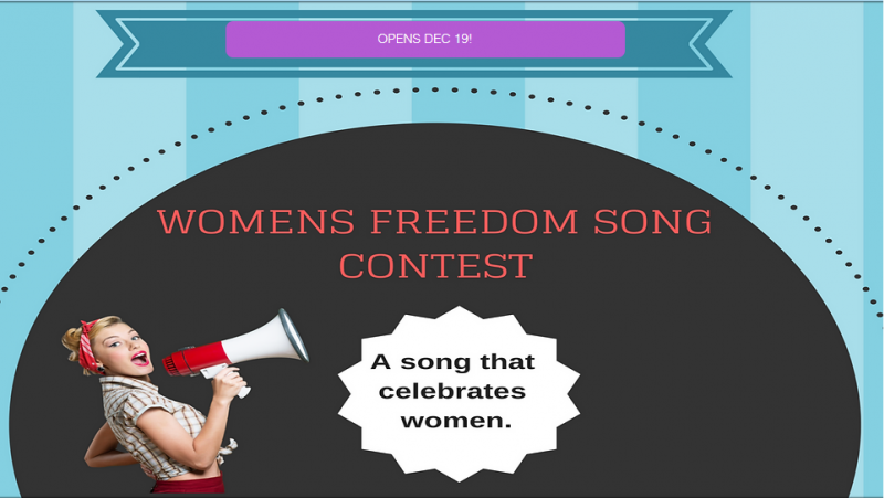 Contest Opportunity: Womens Freedom Song Contest