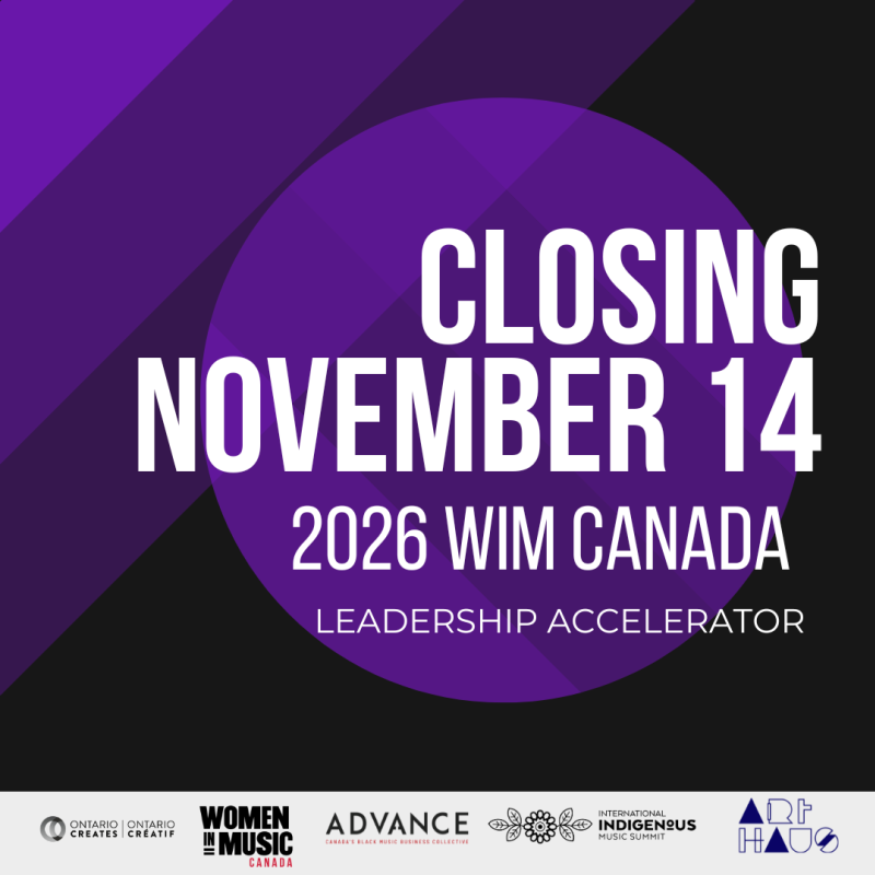 Women in Music Canada Leadership Accelerator 2025