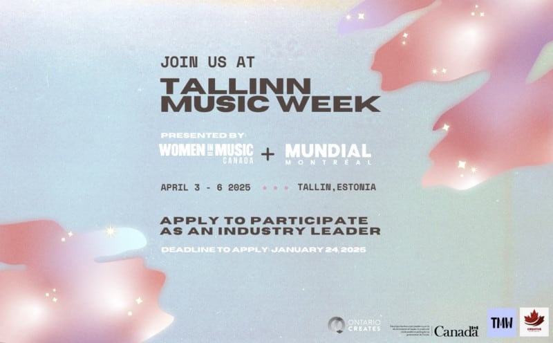 Canadian industry delegates Artist mission to Tallinn Music Week 2025