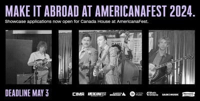 Showcase Opportunity - CIMA Canada House at Americana Music Festival 2024