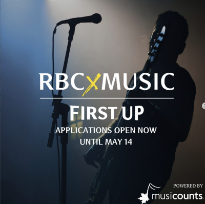  Professional Opportunity - RBCxMusic First Up Program Powered by MusiCounts