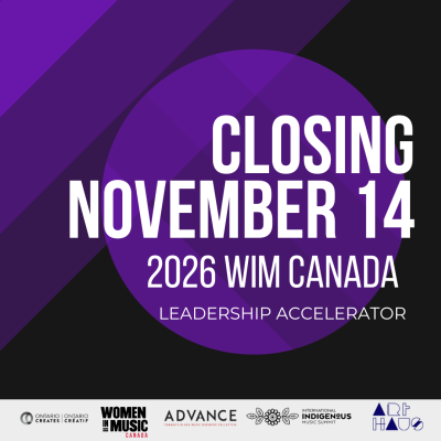 Women in Music Canada Leadership Accelerator 2025