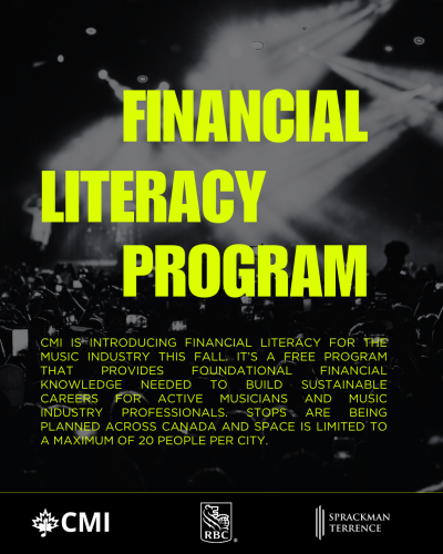 Musicians and Music Industry Professionals Opportunity - Financial Literacy for the Music Industry by CMI