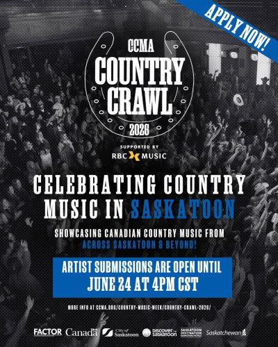Artist and Venue Opportunity - CCMA Country Crawl 2026 Supported by RBCxMusic 